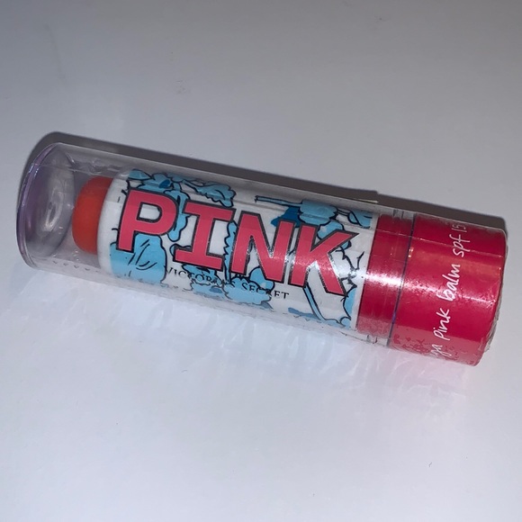 VS Pink Mega Pink Lip Balm Pink Berry Sealed RARE - Picture 2 of 10